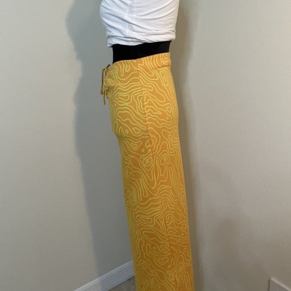Zara maxi skirt - XS orange/gold with yellow swirl - boho chic- - Picture 2 of 4
